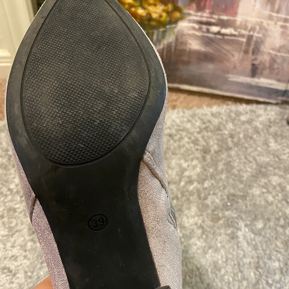 Chic Taupe Heeled Boots for Women - Picture 5 of 7